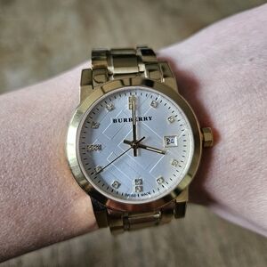 Gold Burberry Watch